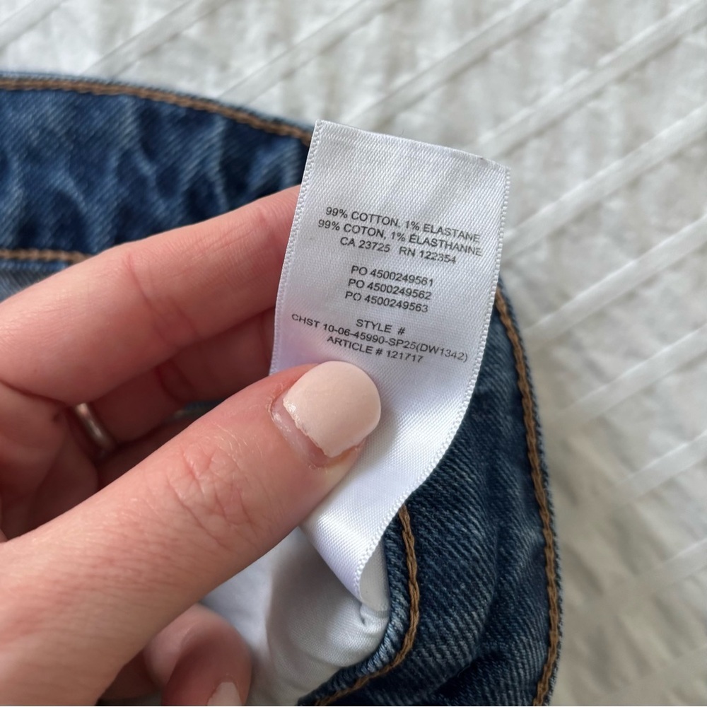 Denim Forum Remy Hi Rise Wide Jeans Size 30 Medium Blue - Picture 6 of 6